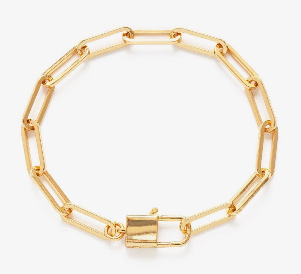 Paperclip Padlock Bracelet