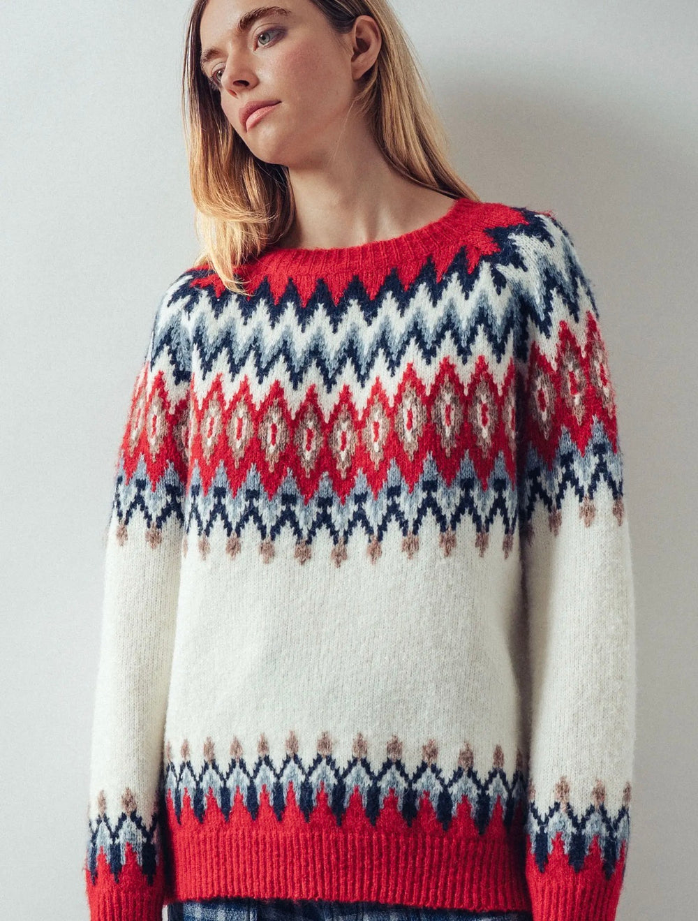 Fair Isle Wool Blend Sweater