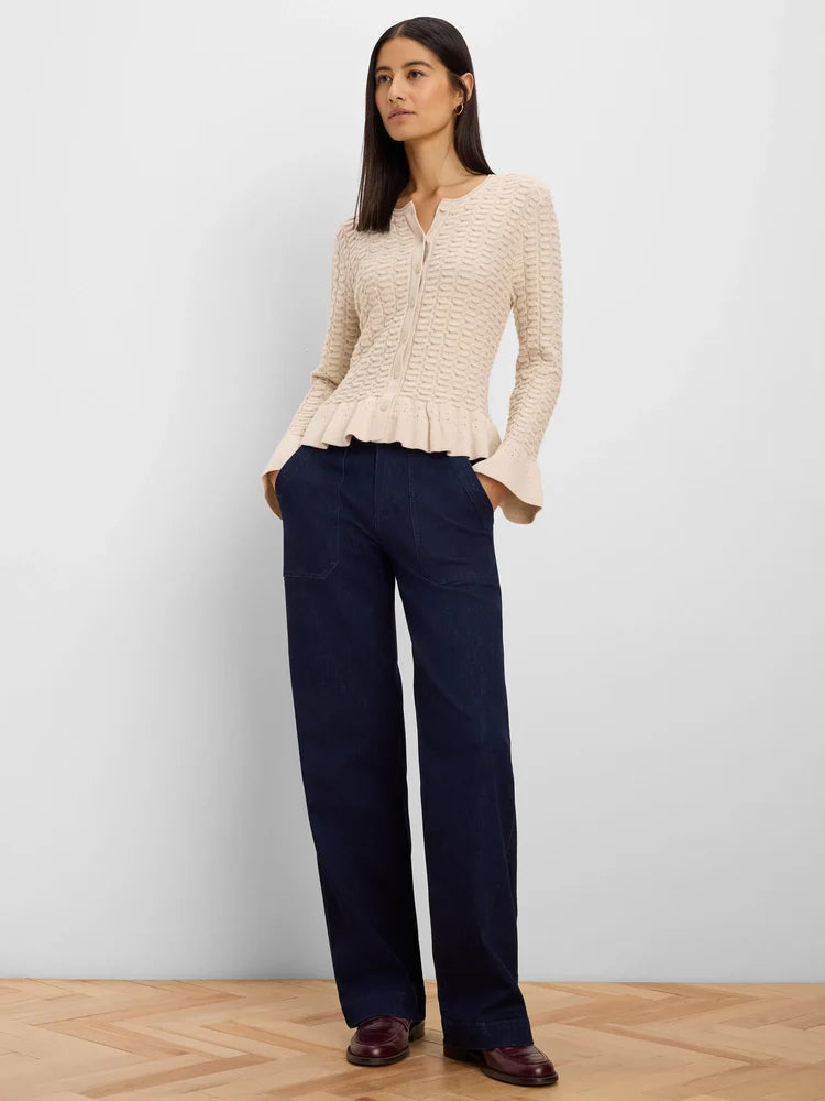 Nic + Zoe Frill Textured Cardigan