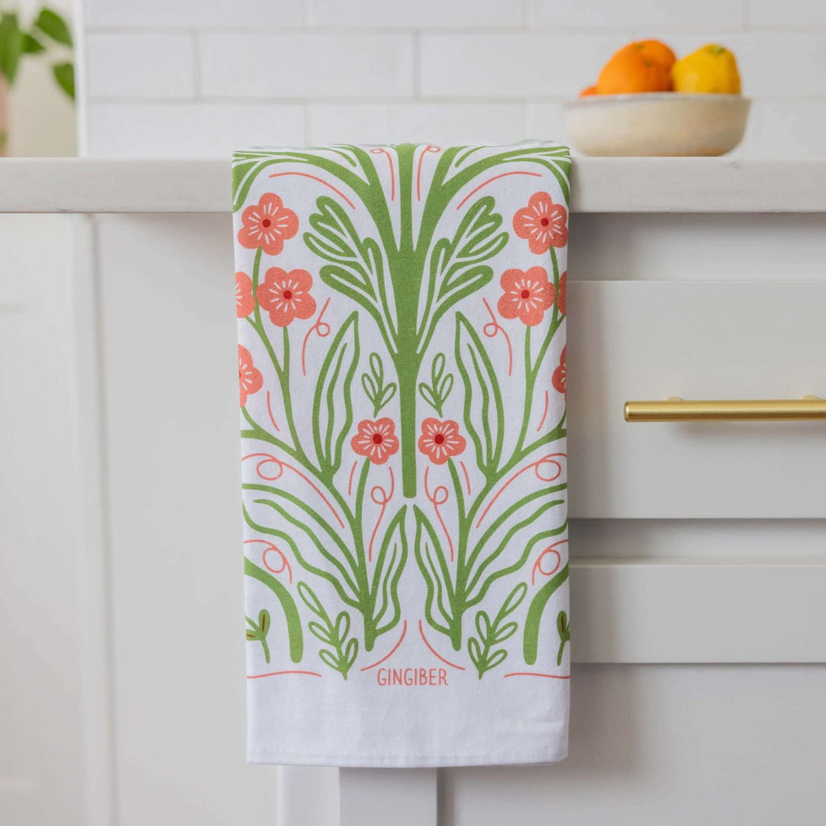 Poppy in Pink Tea Towel