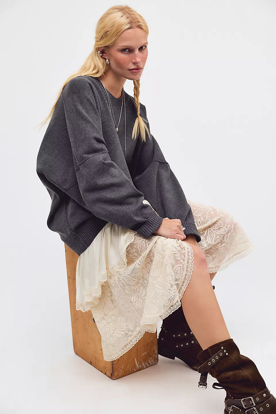 Free People Alma Pullover