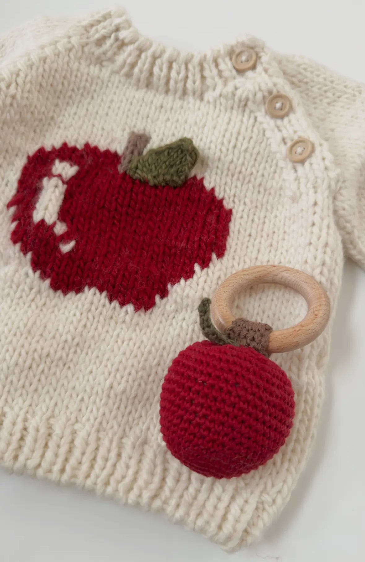 Baby Apple Pullover Sweater from The Blueberry Hill. 