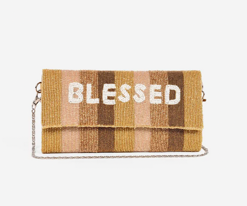 Blessed Beaded Clutch