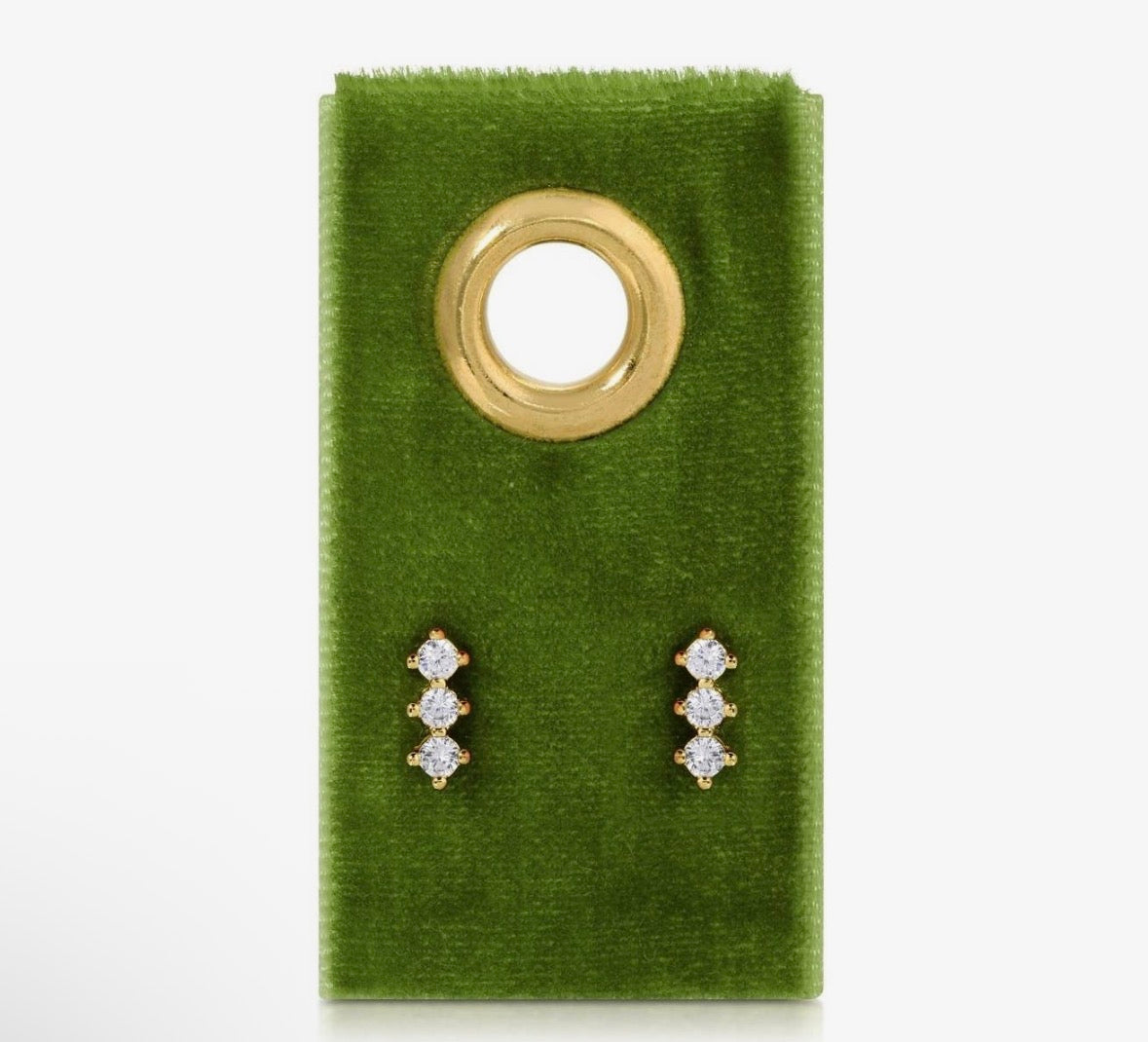 Triple Bar Stud Earring