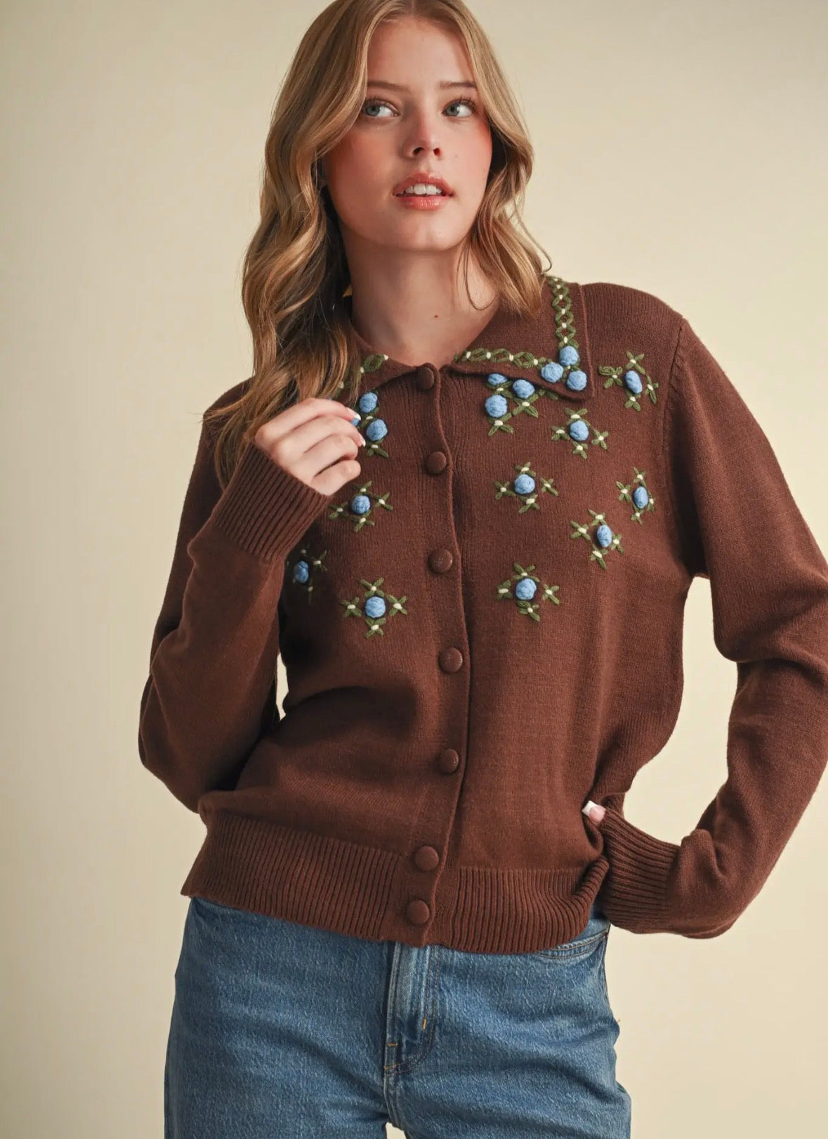 Hand Embroidered Sweater