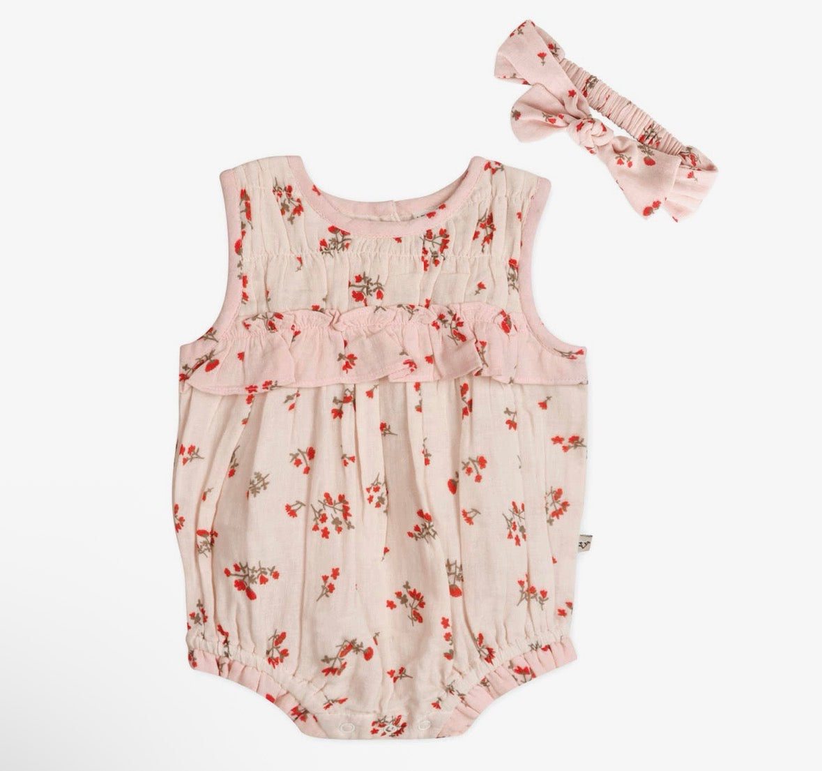 Viverano Organics Noor Floral Baby Romper