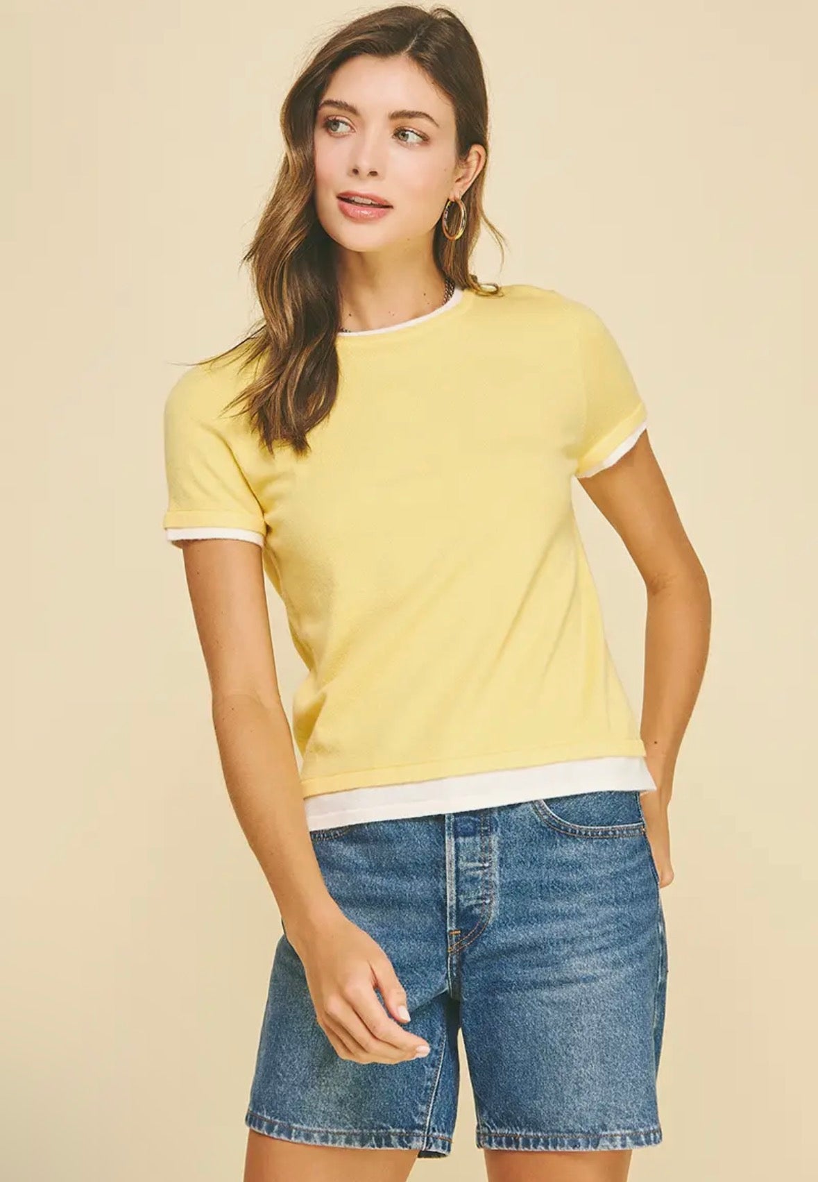 Double Layered Knit Top