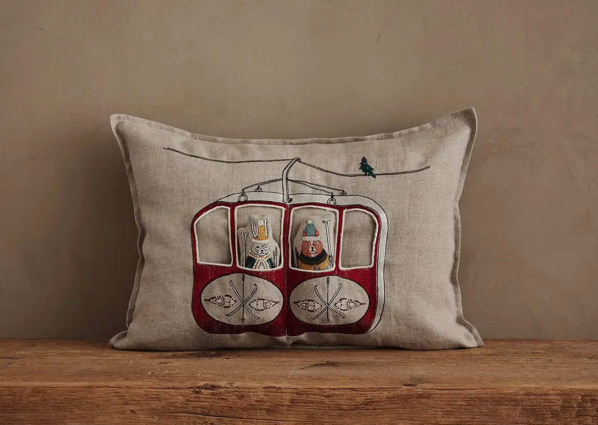 Coral & Tusk Gondola Ski Lift Pillow