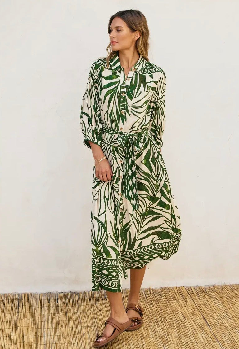 Take Me Away Shirt Dress