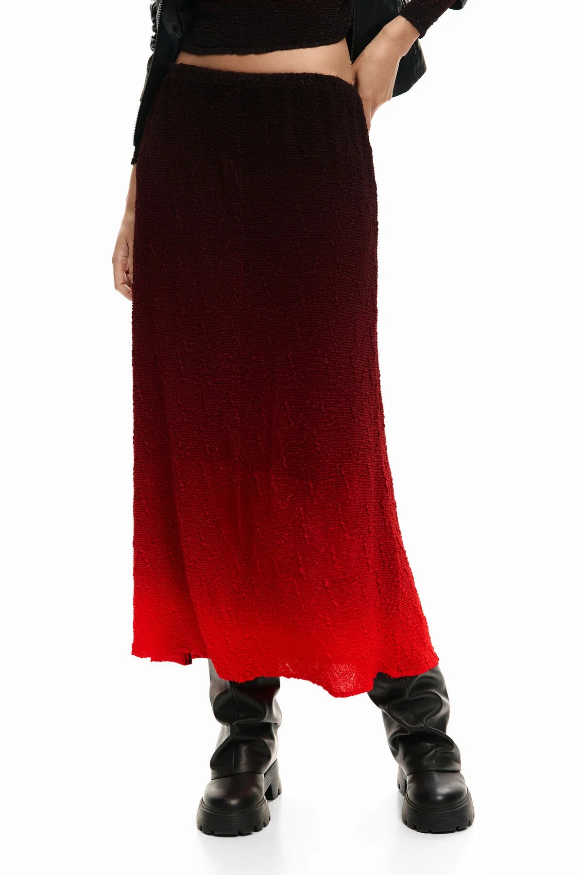 Desigual Gradient Midi Skirt