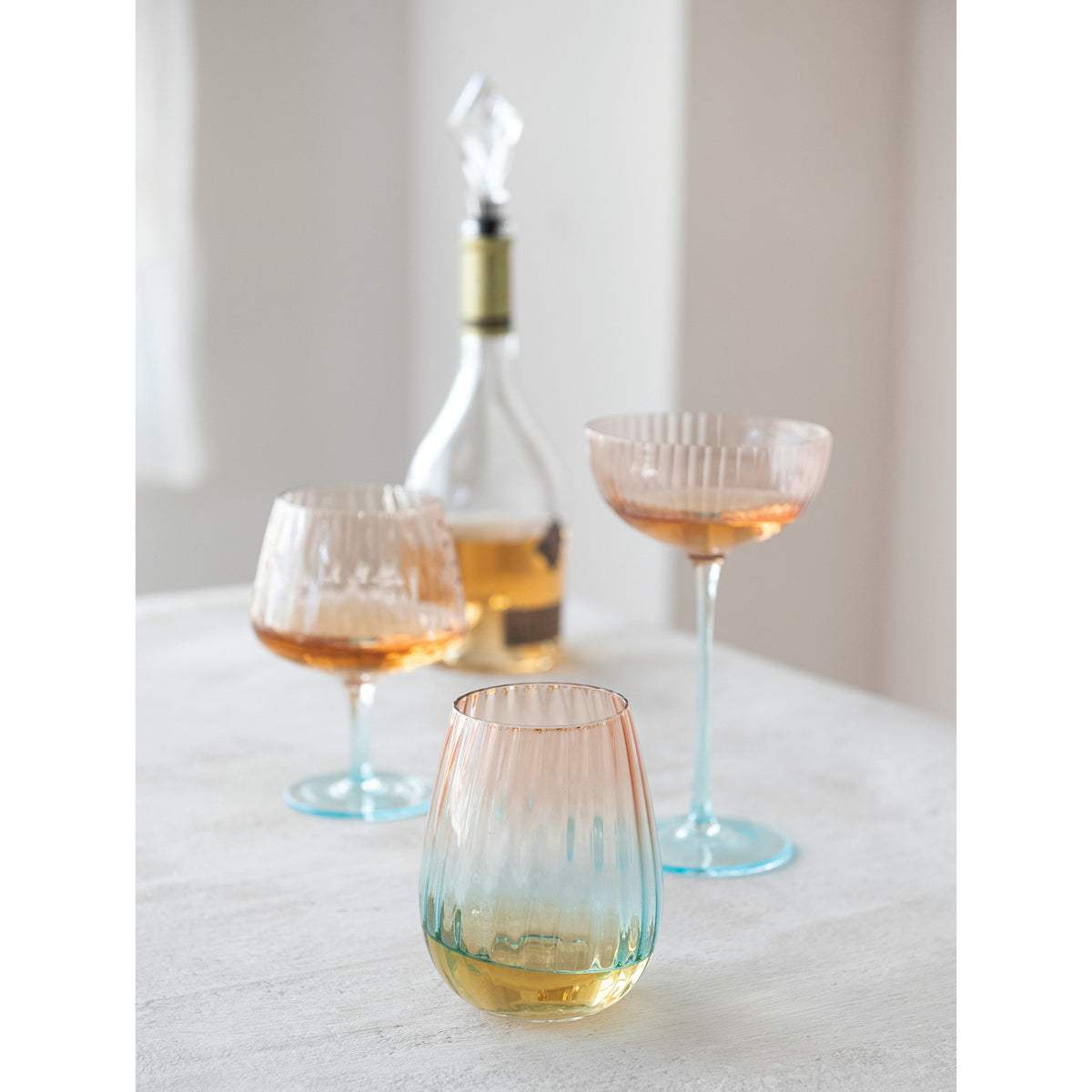 Two- Toned Stemmed Glass