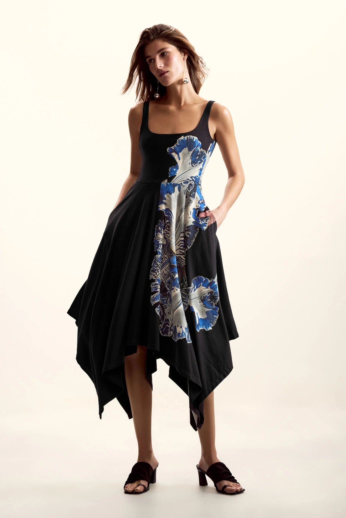 Desigual Lacroix Square Tank Midi Dress