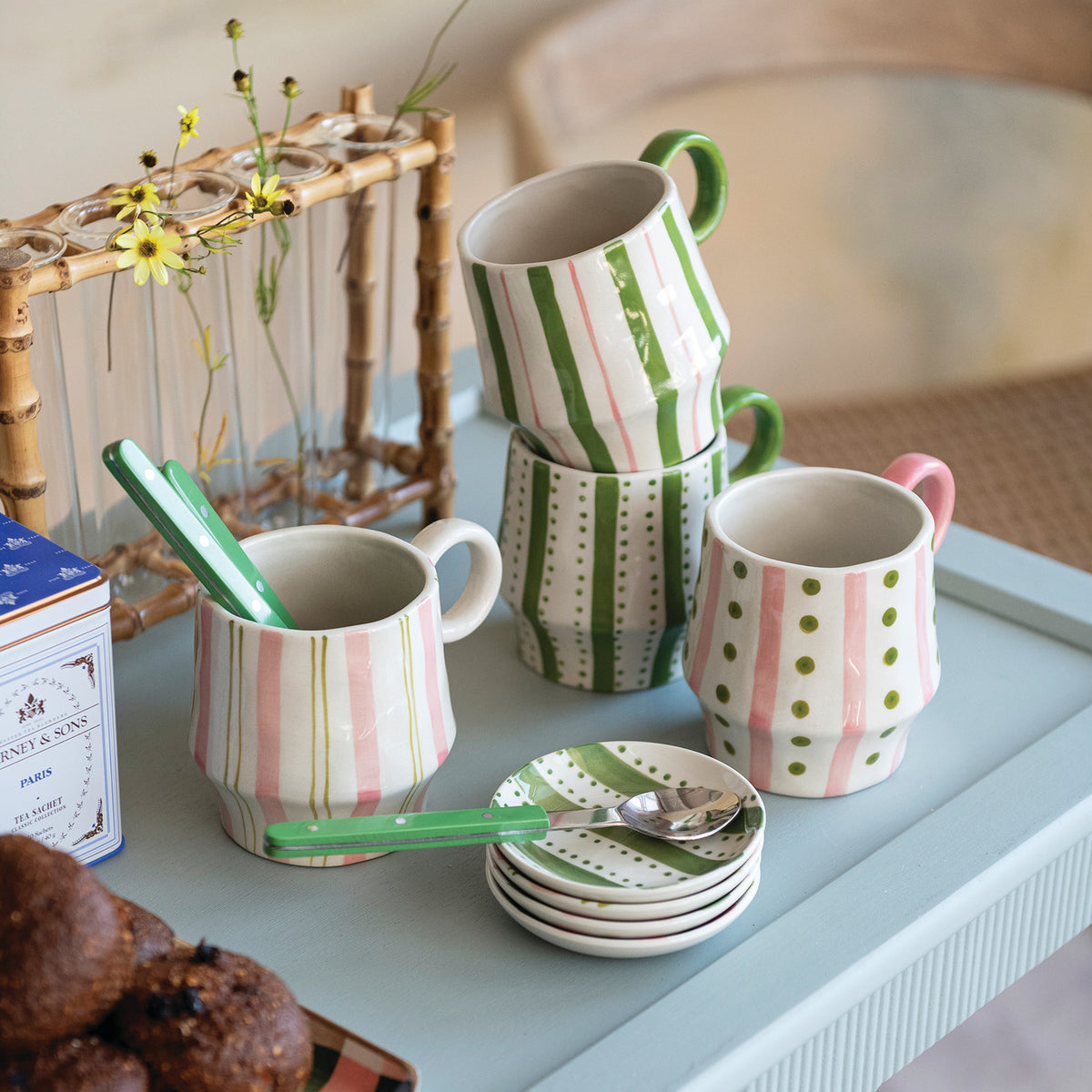 Mug with Striped Pattern