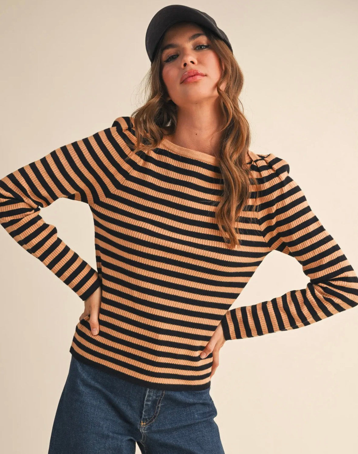 Striped Boatneck Sweater
