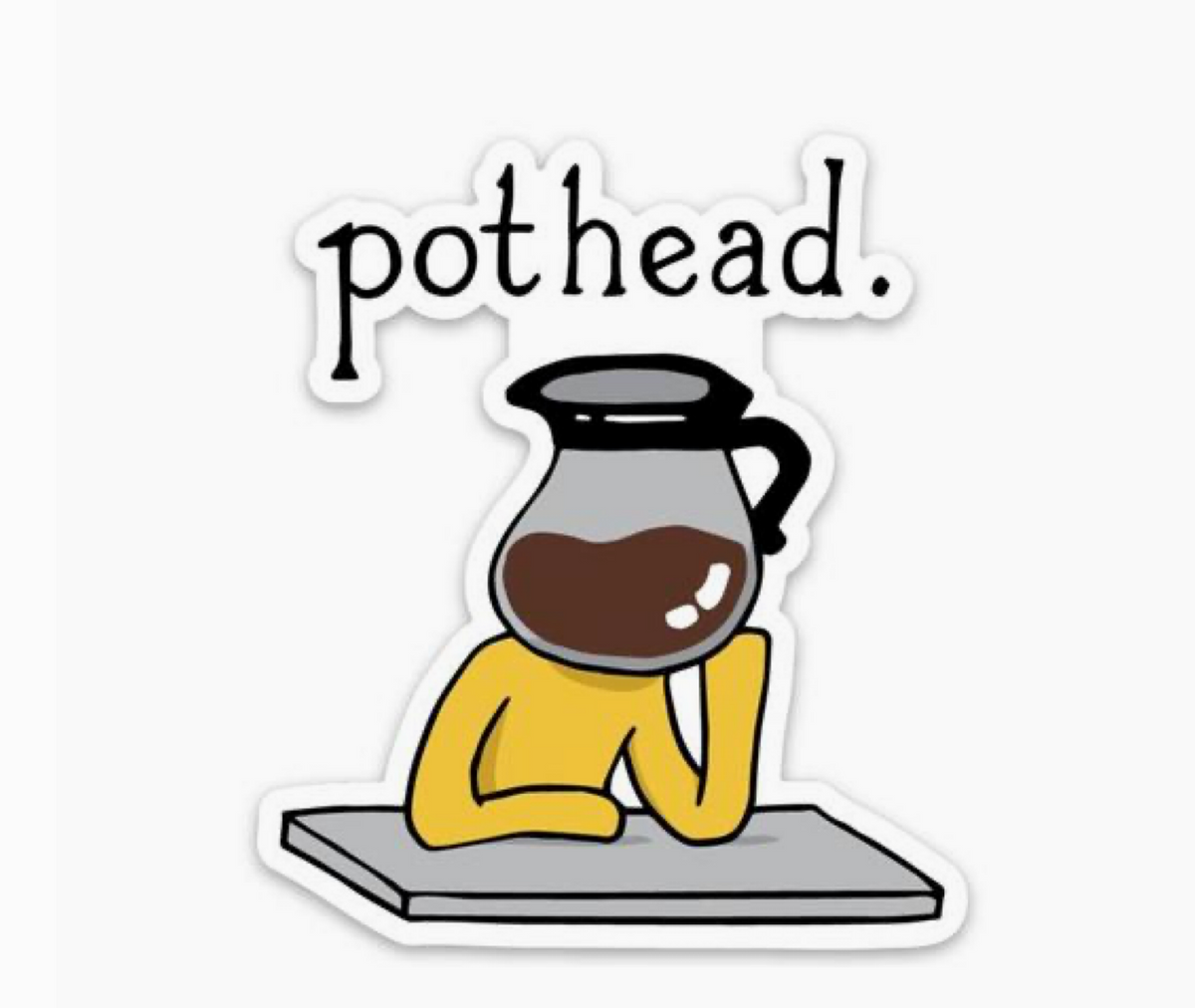 Pothead Coffee Sticker