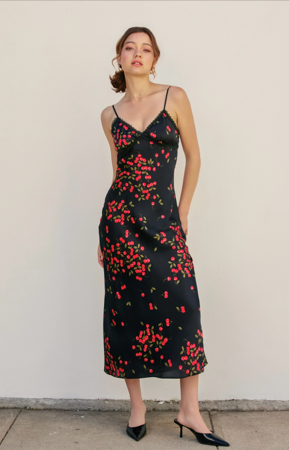 Fruit Punch Baby Hem Maxi Dress