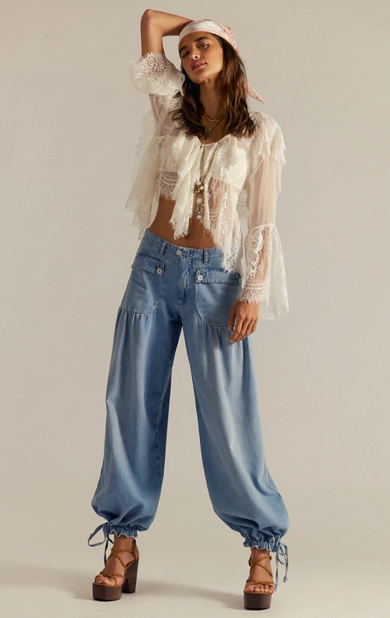 Free People Vintage Denim Lotus Jeans