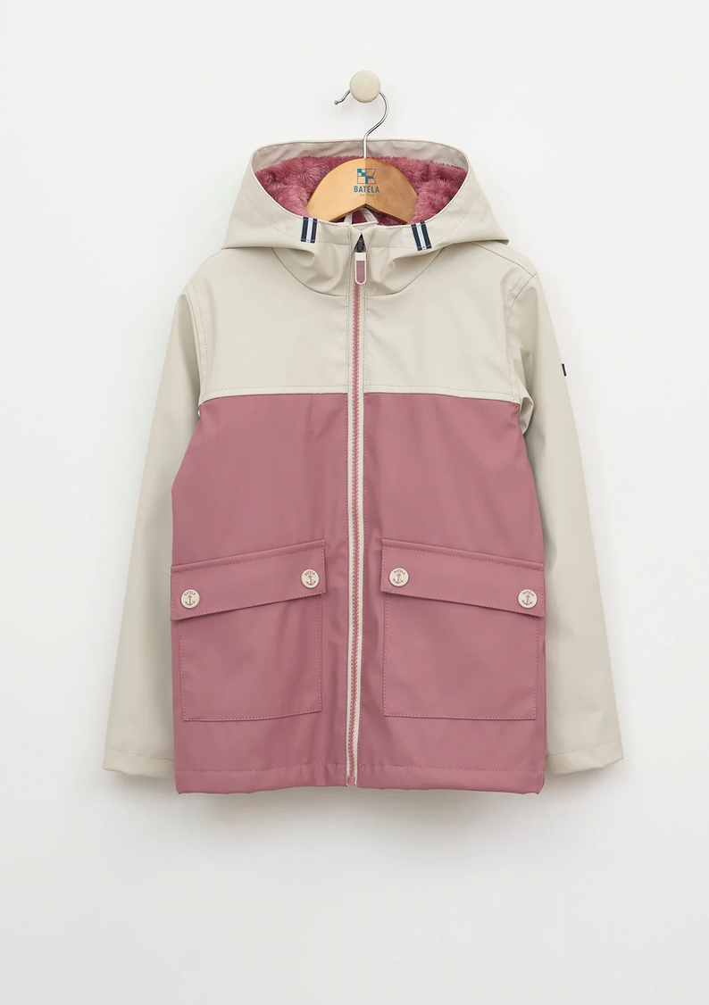 Two-Tone PU Raincoat