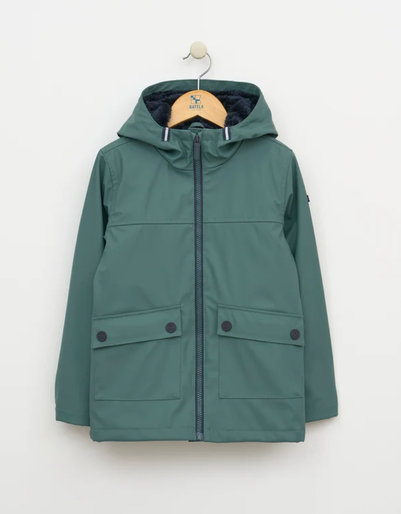 Fleece Lined PU Raincoat