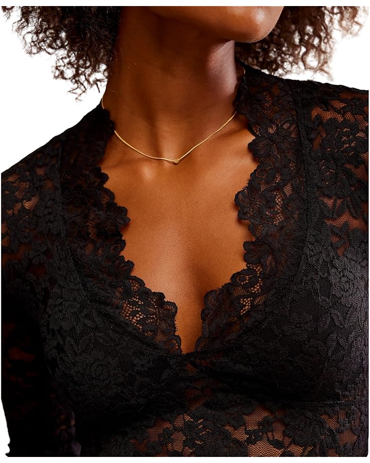 All Day Lace Long Sleeve Top - Flea Boutiques
