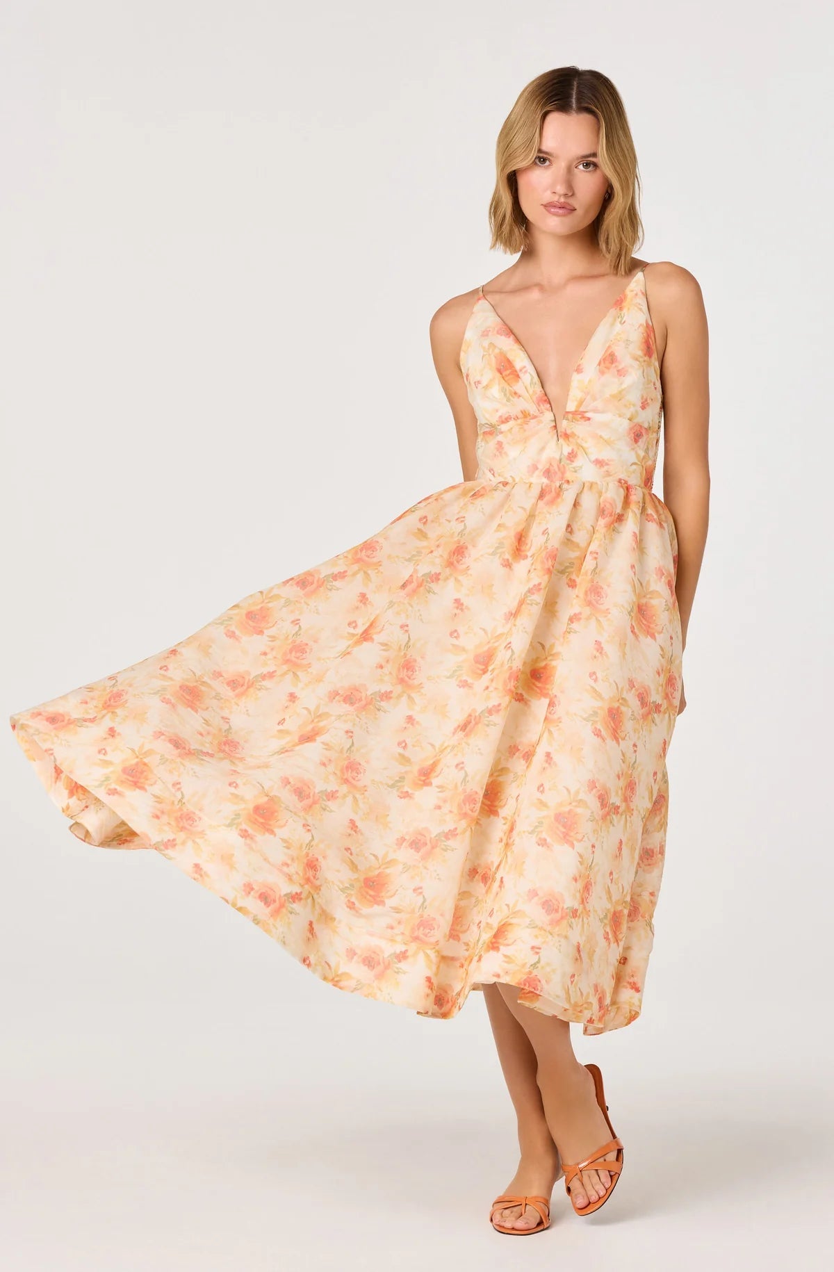 ASTR Janna Midi Dress - Flea Boutiques