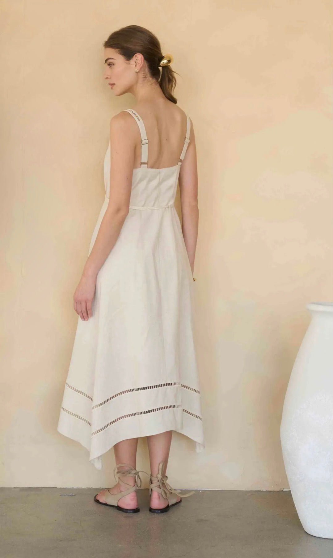 Asymmetrical Hem Detail Midi - Flea Boutiques