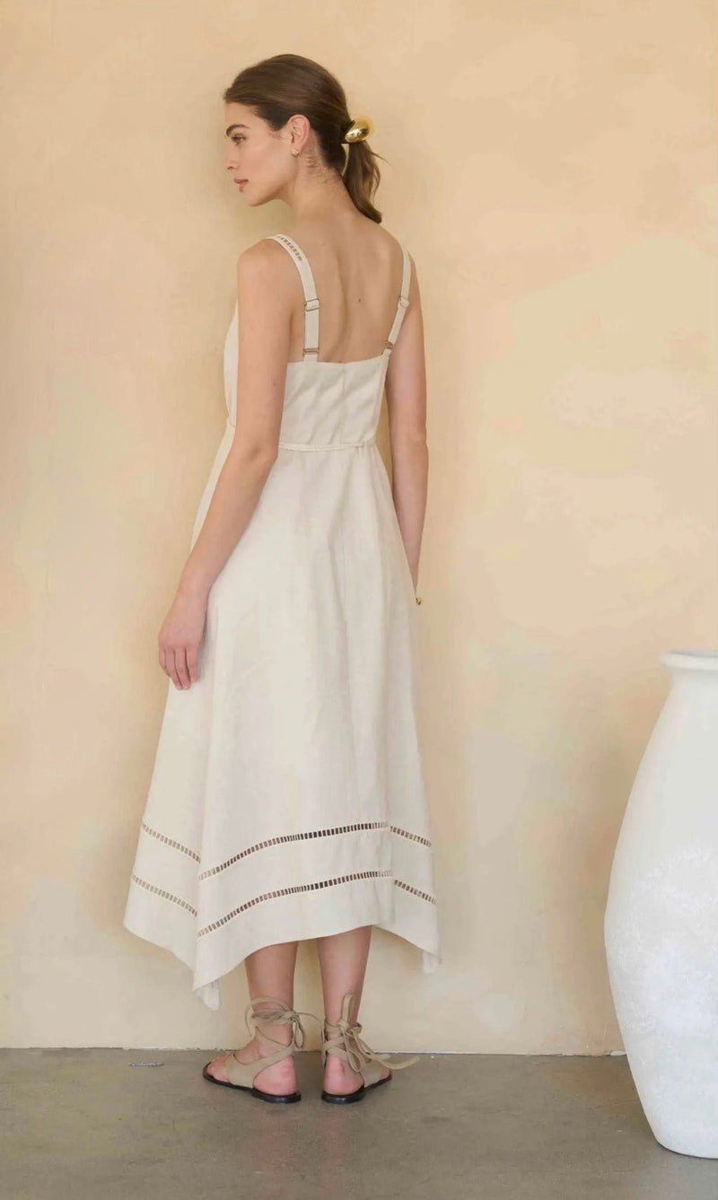 Asymmetrical Hem Detail Midi - Flea Boutiques