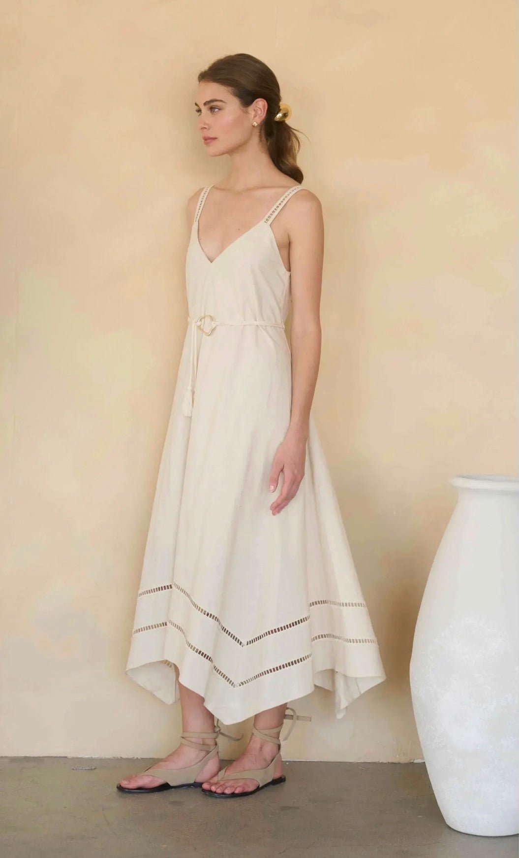 Asymmetrical Hem Detail Midi - Flea Boutiques