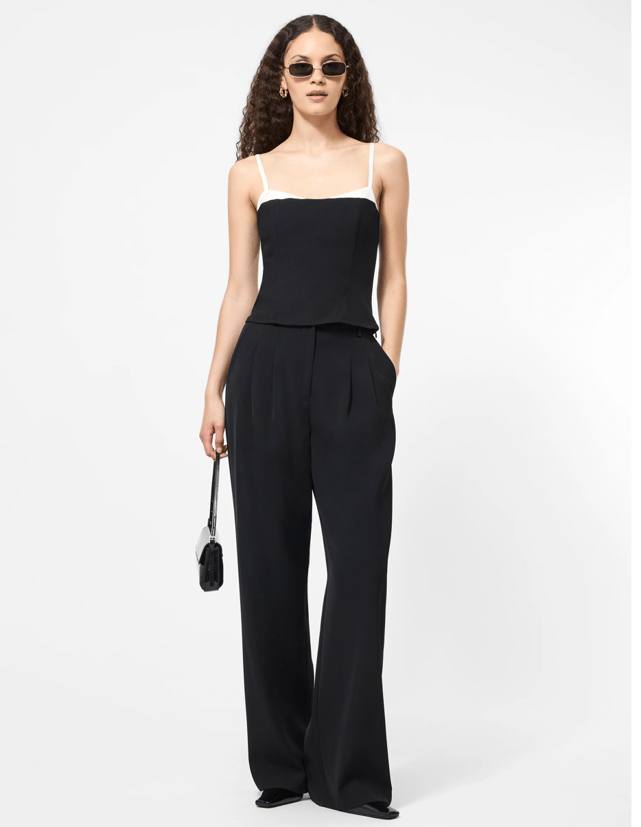 Azra Twill Corset Top - Flea Boutiques