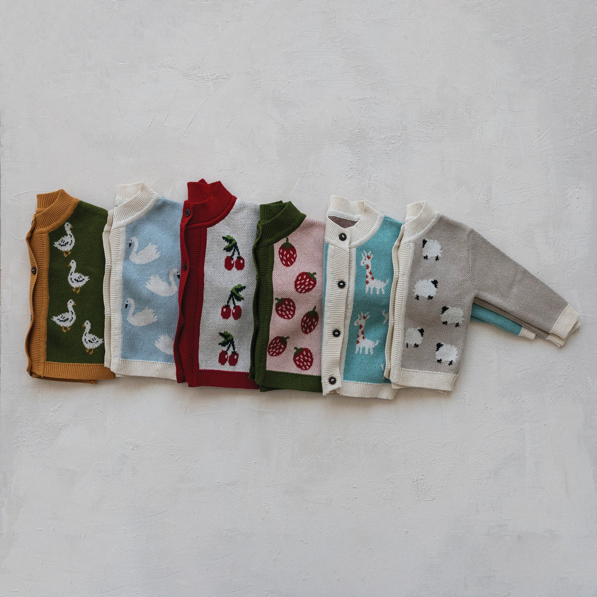 Baby Cardigan Sweater w/ Sheep - Flea Boutiques
