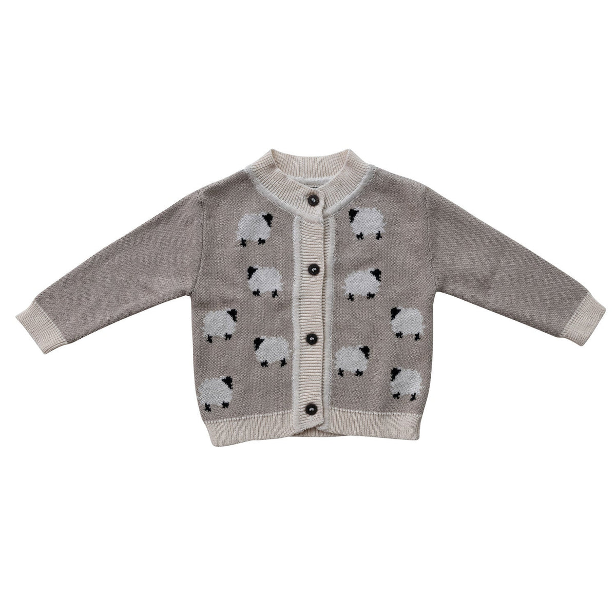 Baby Cardigan Sweater w/ Sheep - Flea Boutiques