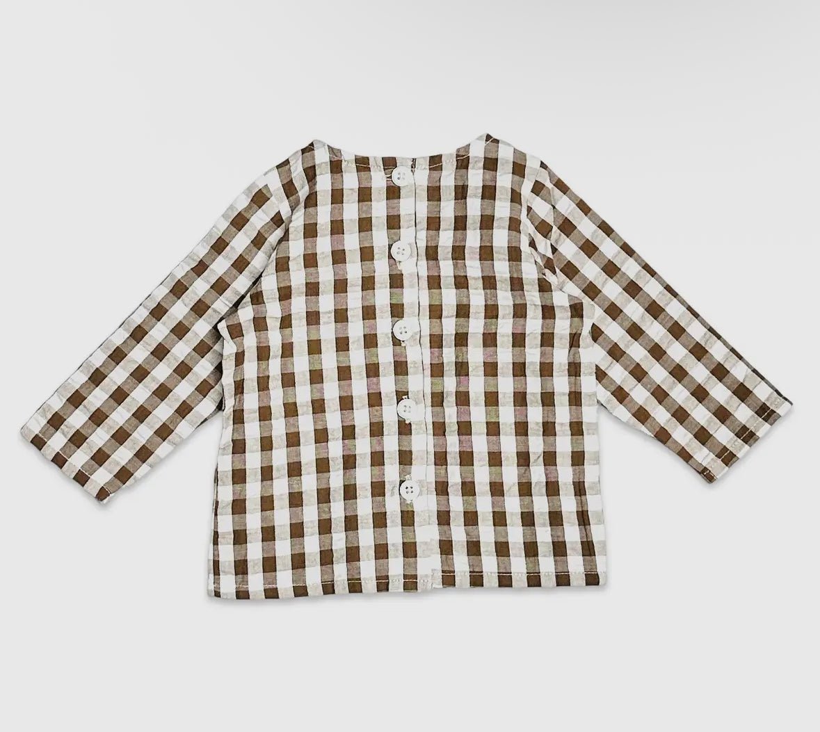 Baby Gingham Shirt & Overall Set - Flea Boutiques