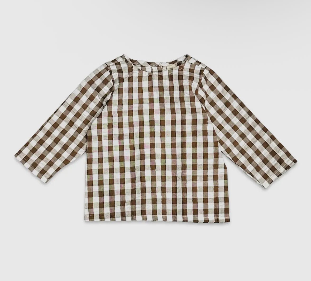 Baby Gingham Shirt & Overall Set - Flea Boutiques