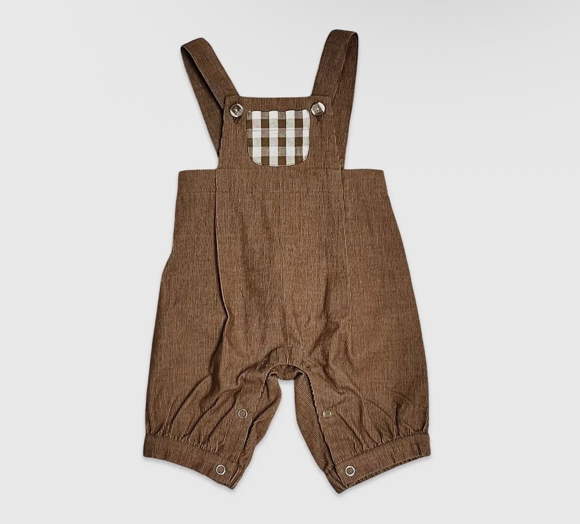 Baby Gingham Shirt & Overall Set - Flea Boutiques