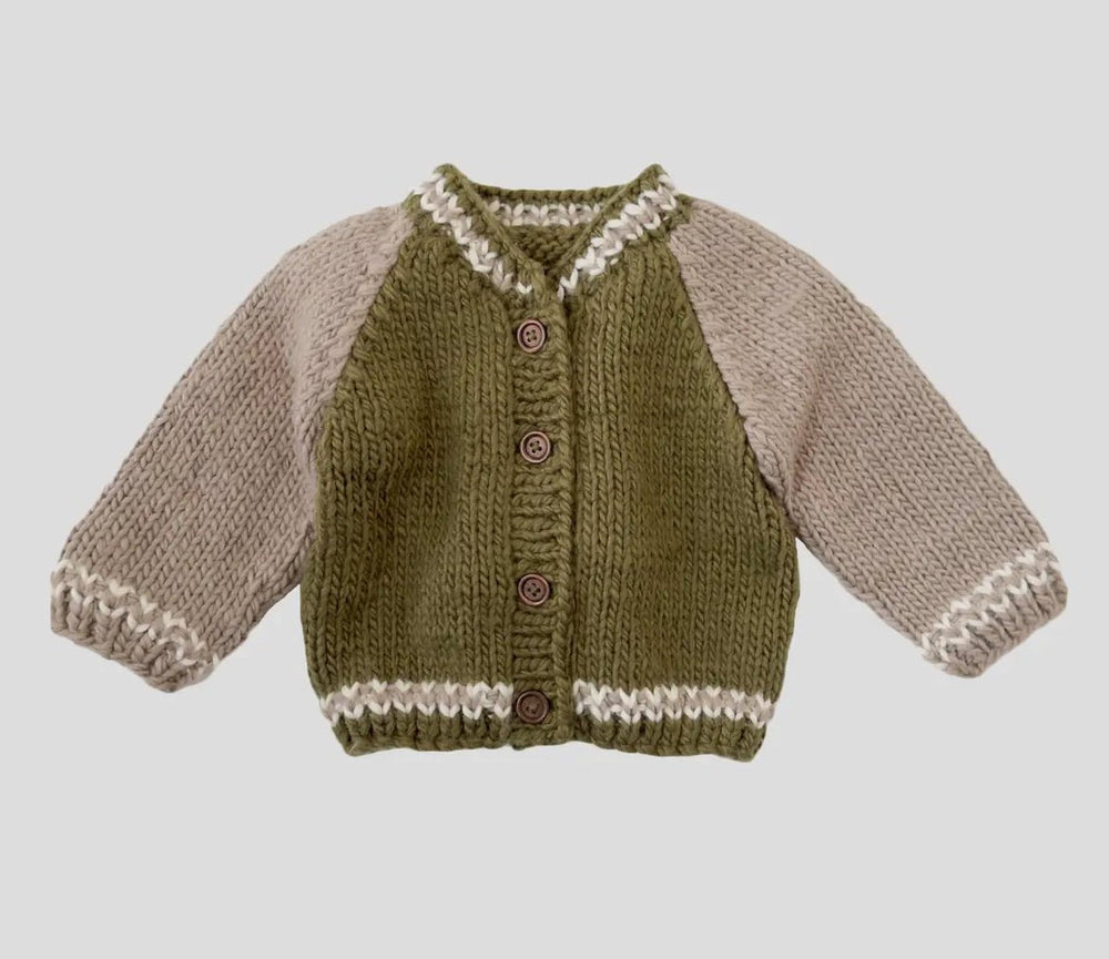 The Blueberry Hill Baby Varsity Cardigan