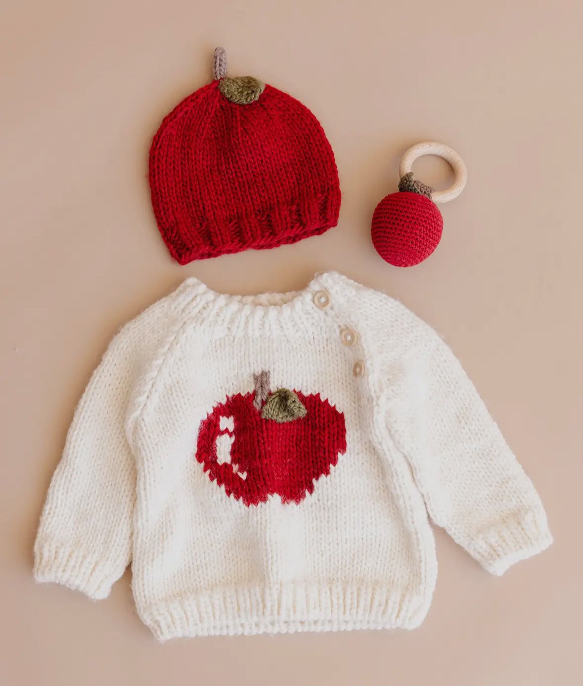 Baby Apple Pullover Sweater from The Blueberry Hill. 