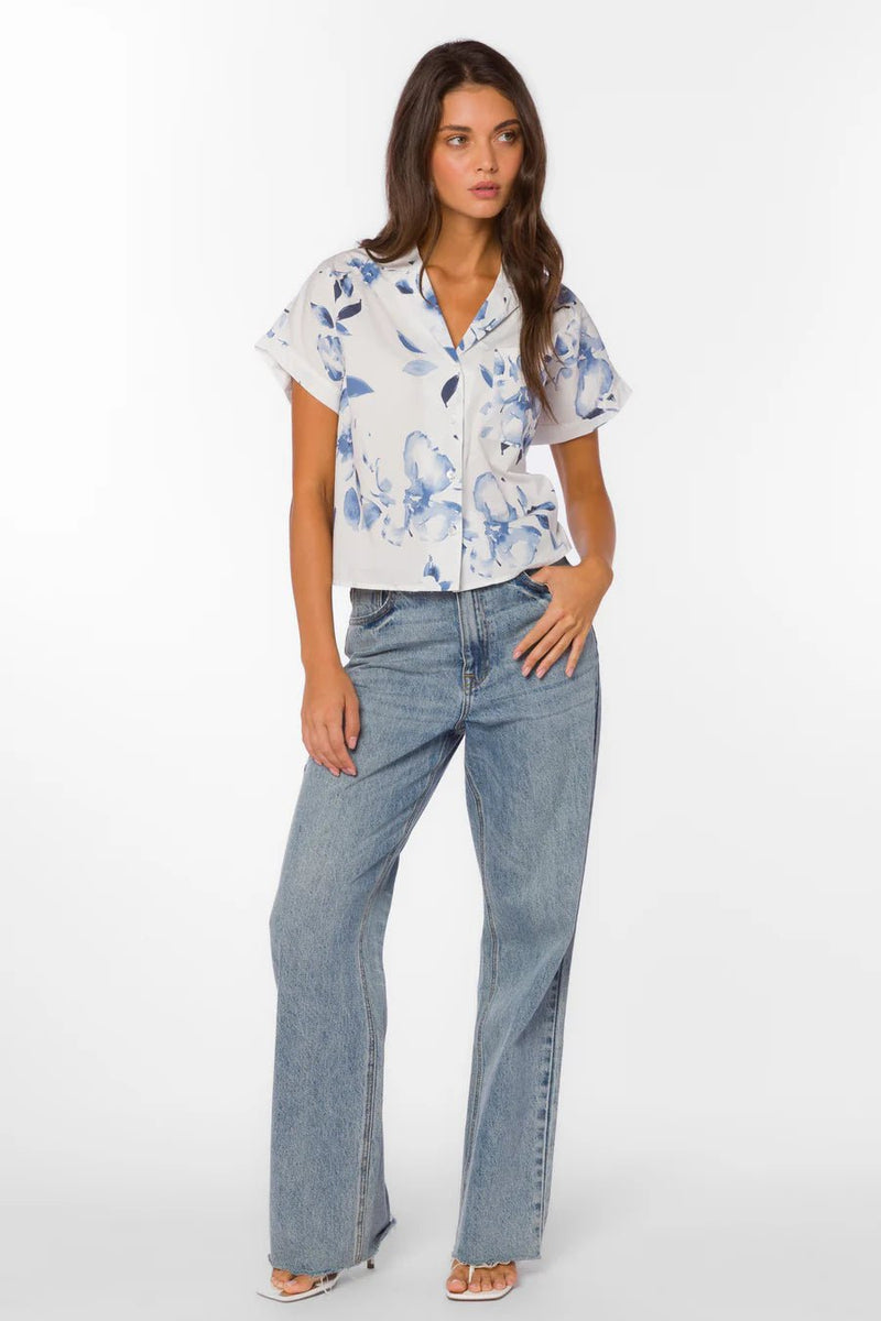 Bane Short Slv Boxy Top - Flea Boutiques