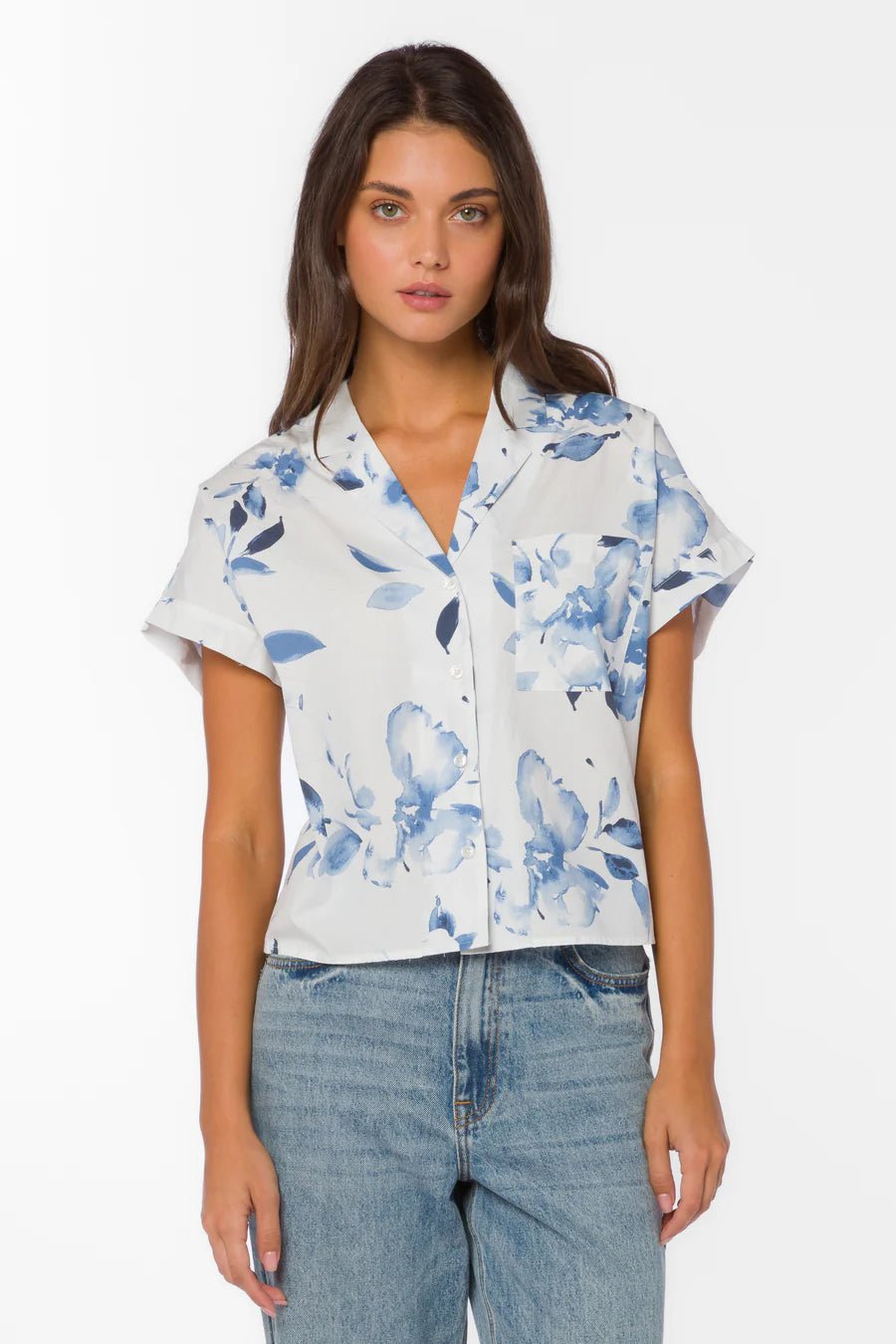 Bane Short Slv Boxy Top - Flea Boutiques