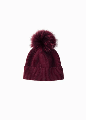Basic Ribbed Pom Hat - Flea Boutiques