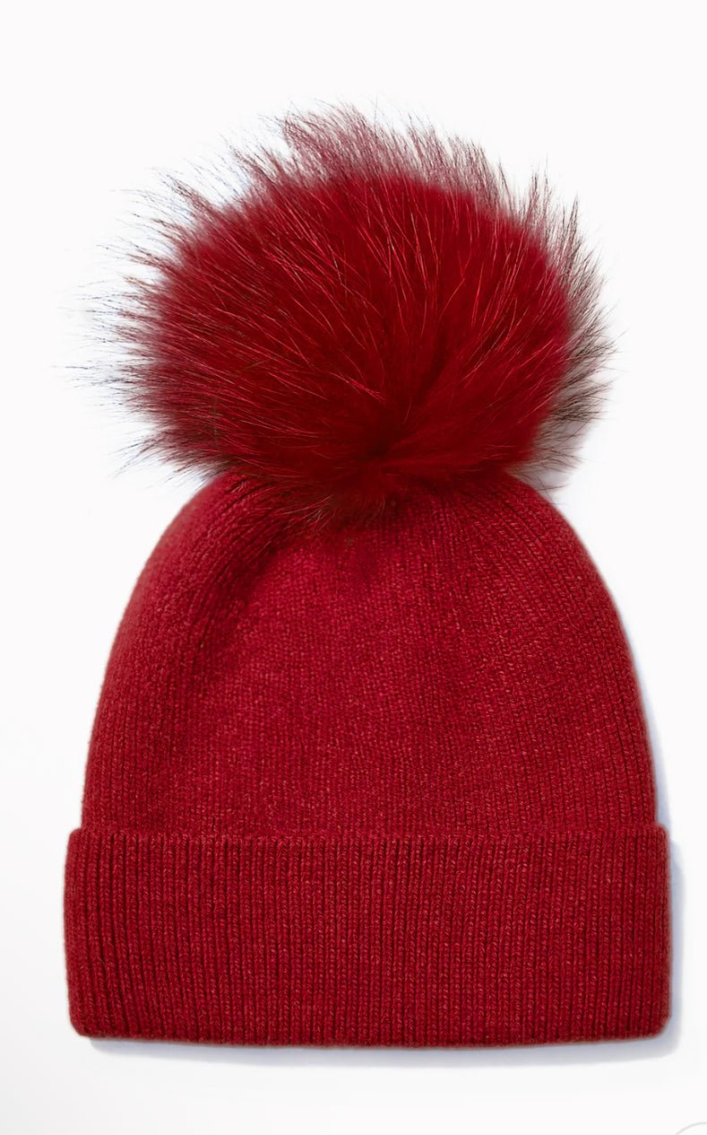 Basic Ribbed Pom Hat - Flea Boutiques
