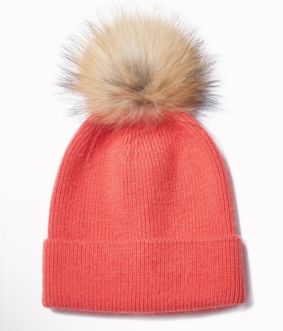 Basic Ribbed Pom Hat - Flea Boutiques