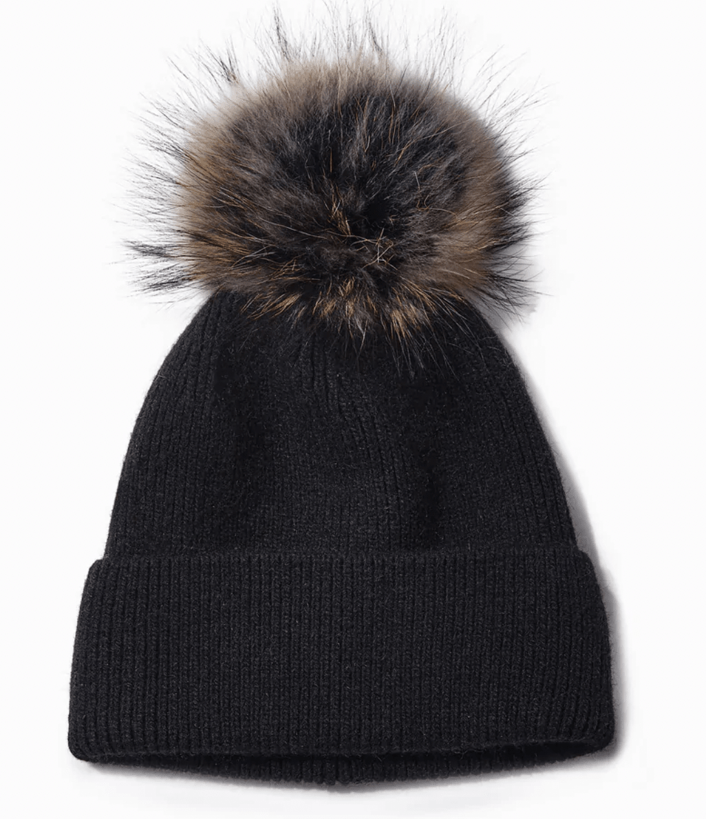 Basic Ribbed Pom Hat - Flea Boutiques
