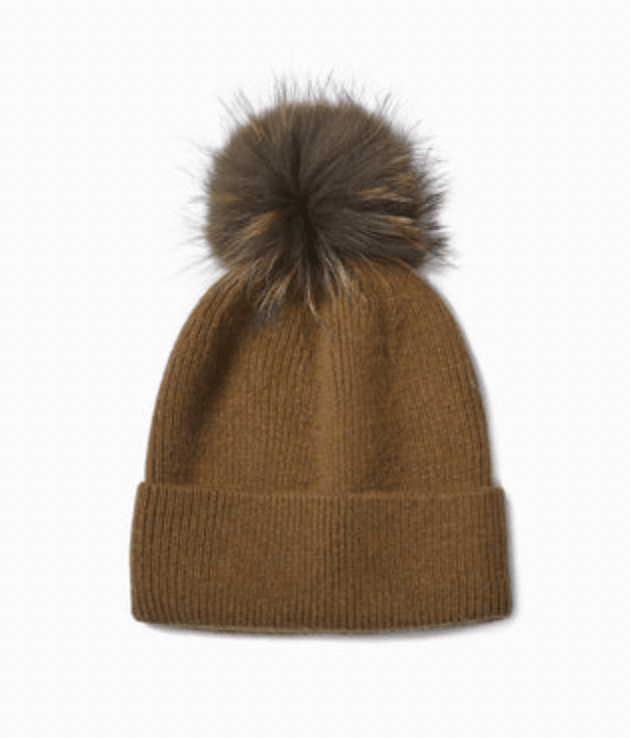 Basic Ribbed Pom Hat - Flea Boutiques