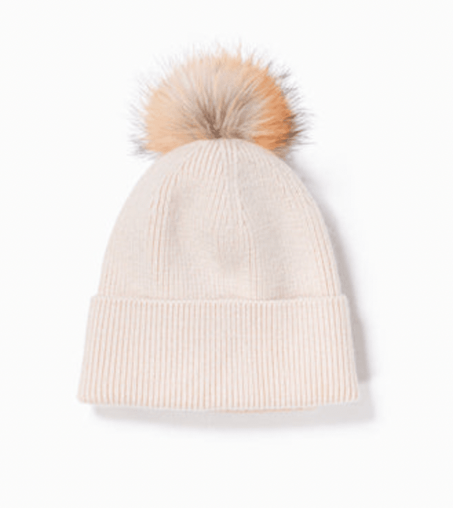 Basic Ribbed Pom Hat - Flea Boutiques