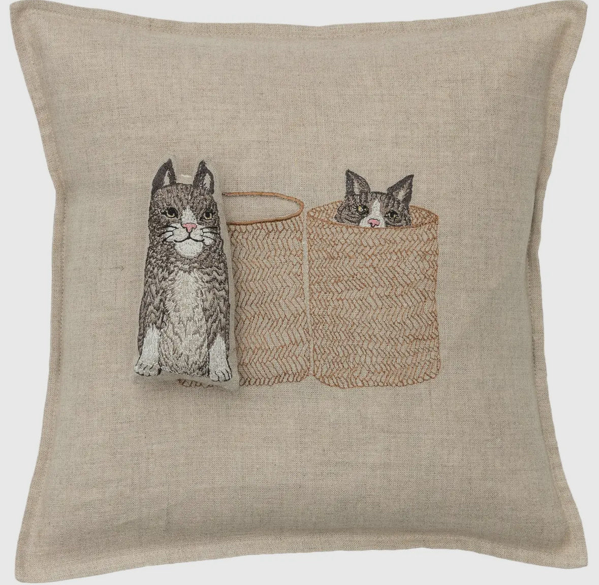 Basket Cats Pocket Pillow - Flea Boutiques