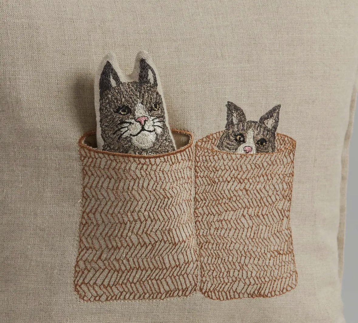 Basket Cats Pocket Pillow - Flea Boutiques