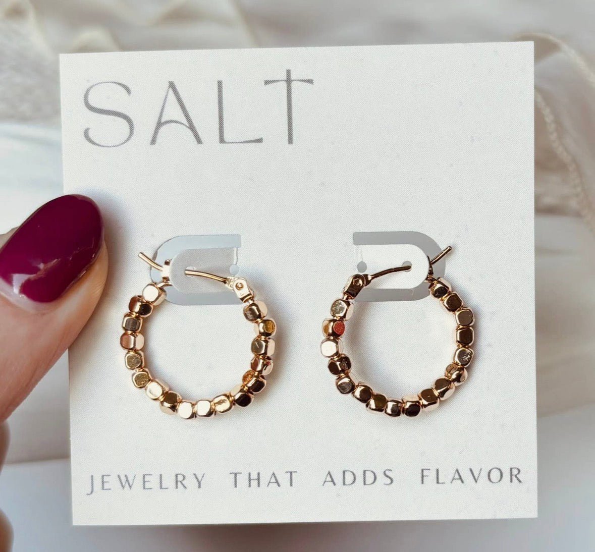 Beaded Hoops - Flea Boutiques