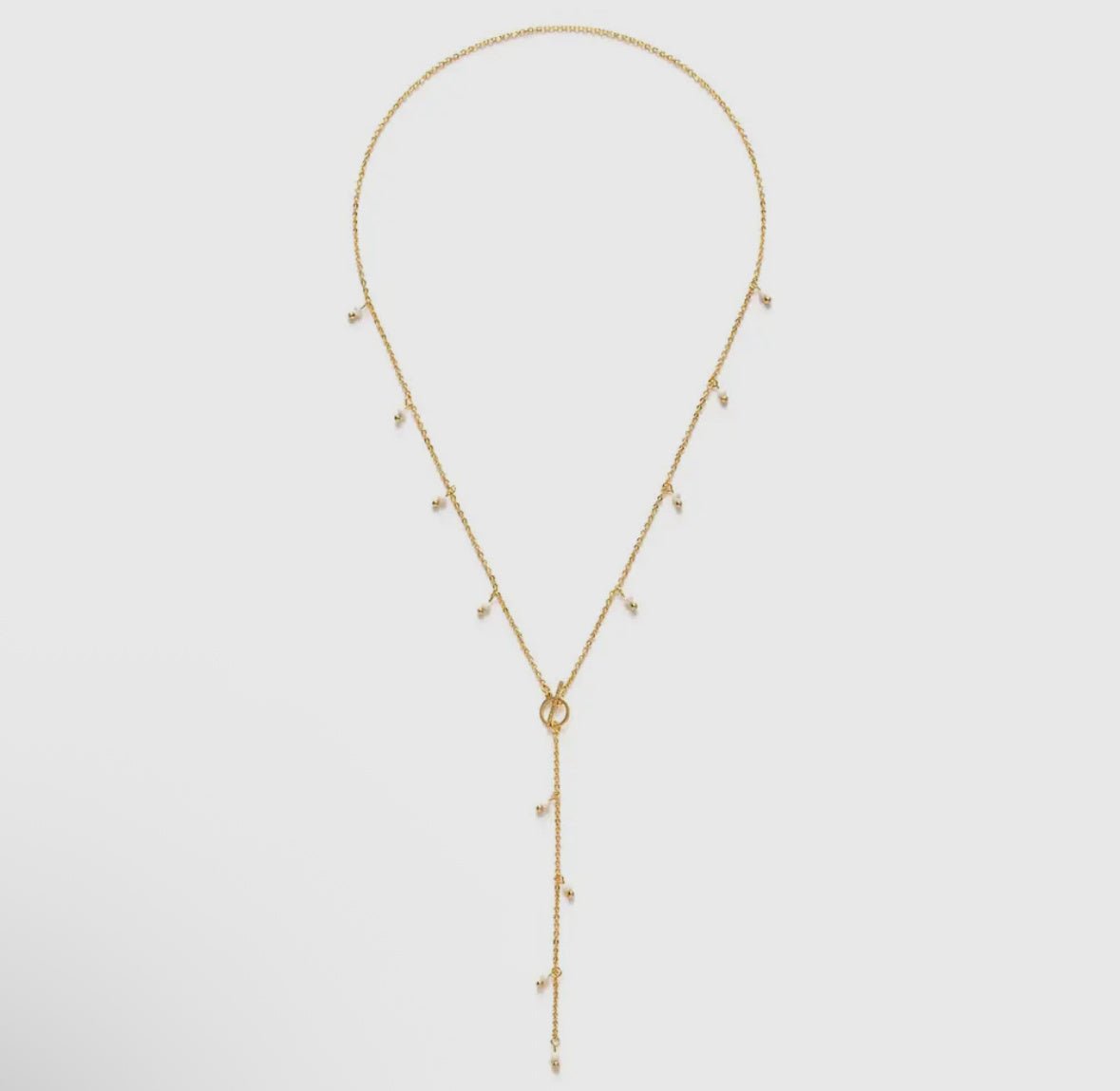 Beaded Lariat Necklace - Flea Boutiques