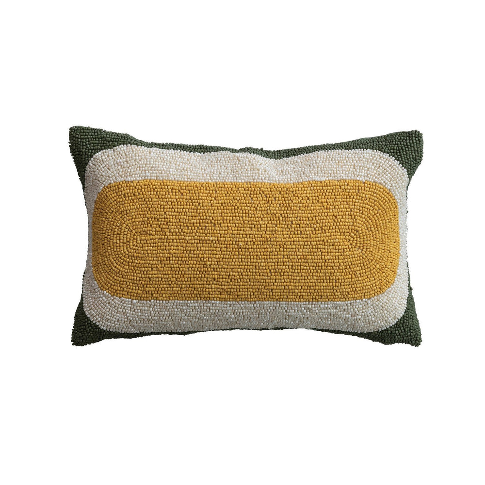 Beaded Lumbar Pillow