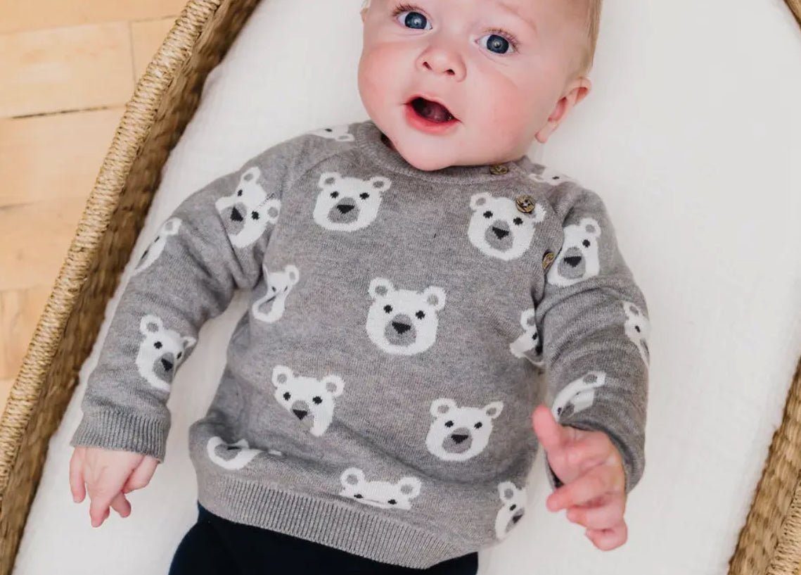 Bear Pullover Sweater - Flea Boutiques